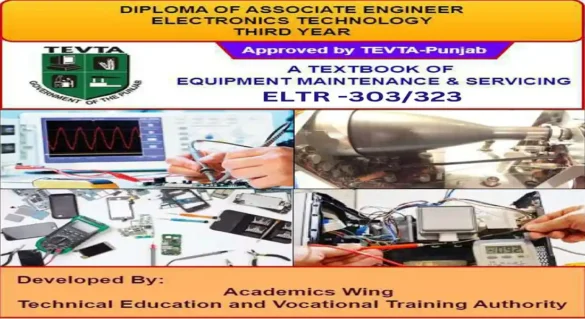 DAE ELTR 323 303 Equipment Maintenance Book