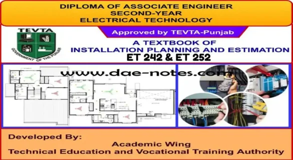 DAE ET 242 & ET 252 Installation Planning & Estimating Book