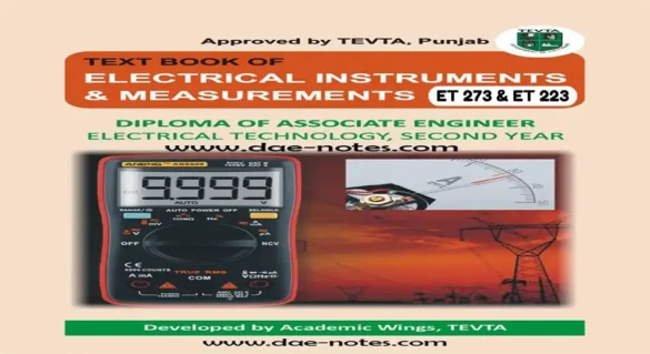 DAE ET 273 & ET 223 Electrical Instruments & Measurements Book