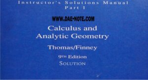 Thomas and Finney Calculus 9th Edition Solutions and Manuals PDF